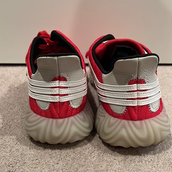 Adidas Sobakov Shoes Red White & Gum (Worn 3 times) (11.5) - Picture 7 of 9